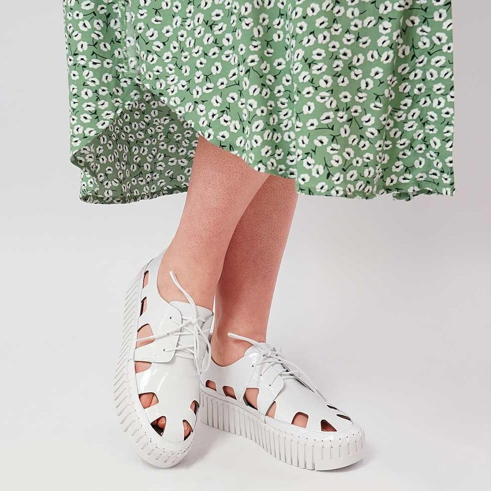 D & J Bahar White Patent