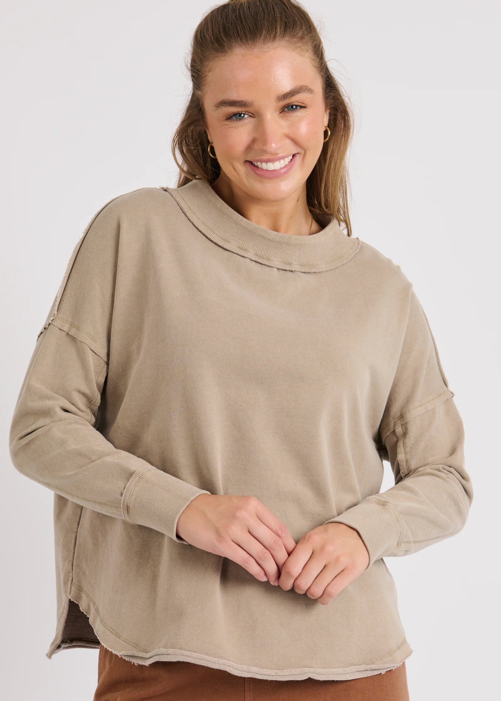 OTW Sweat Top Taupe