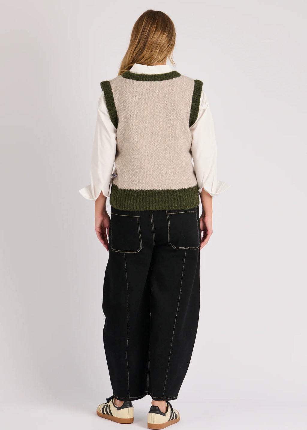 OTW V Neck Vest Oatmeal