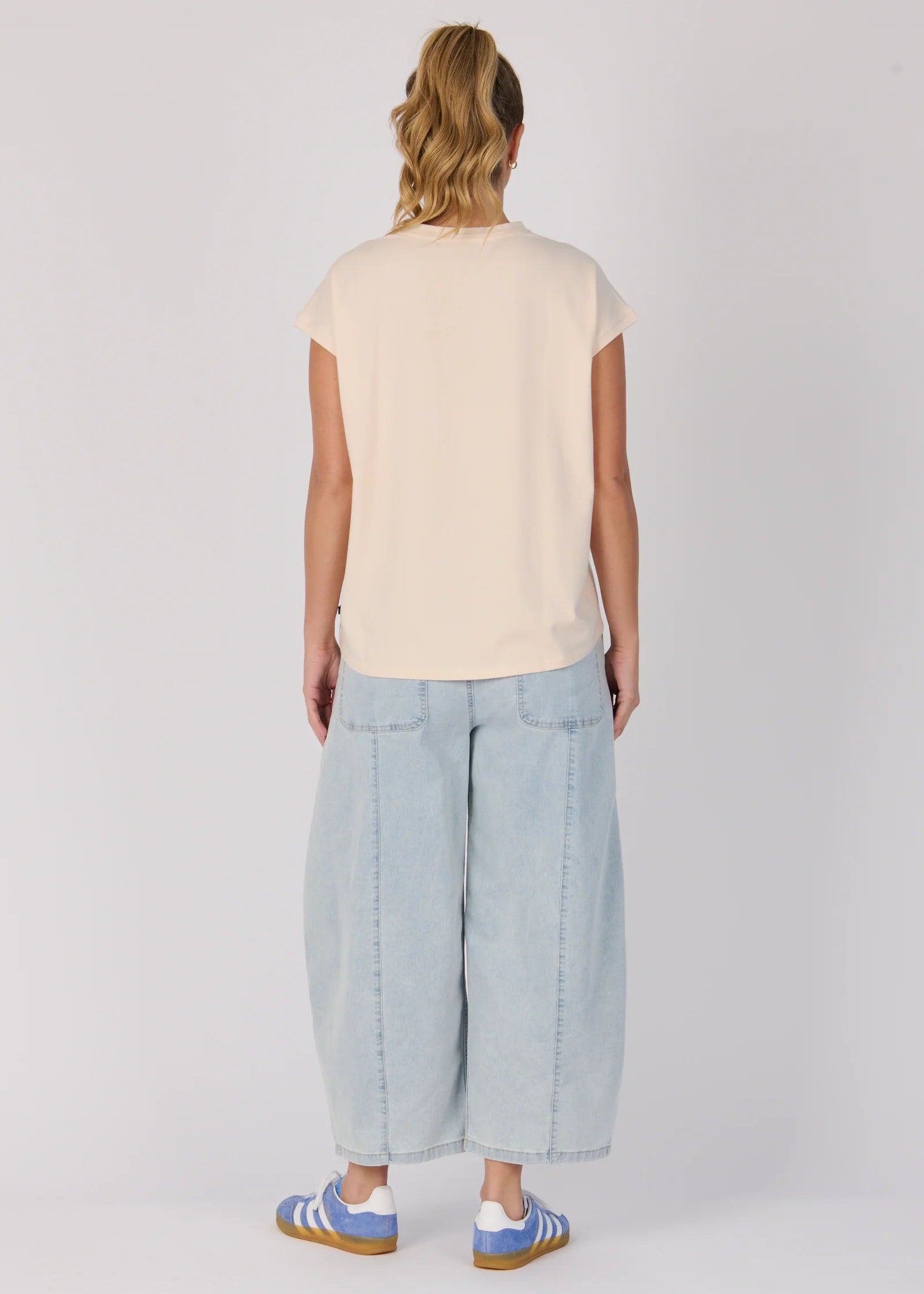 OTW Sketch Heart Shell Tee Blush