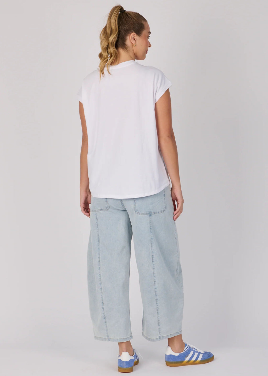 OTW White Flower Shell Tee