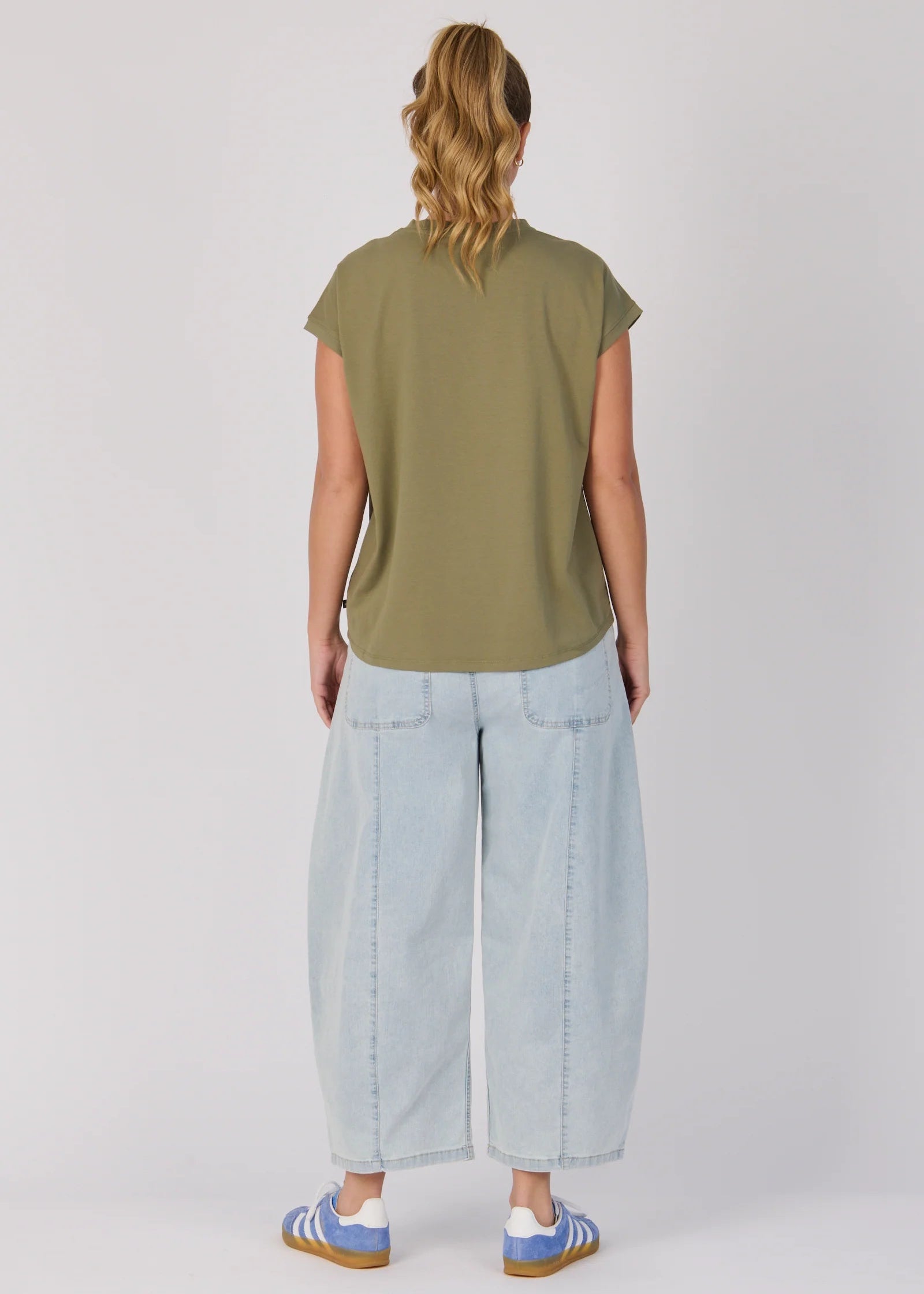 OTW Sage Flower Shell Tee