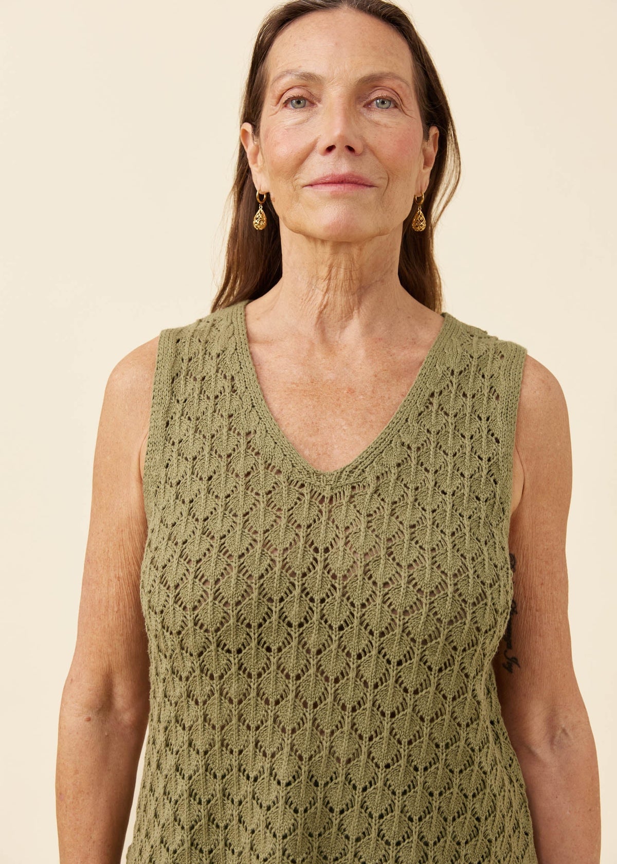 IOM Mia Knit Top Sage