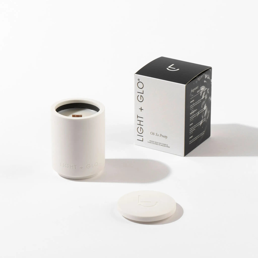 Light + Glo Ceramic Candle