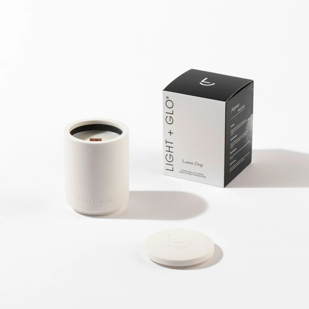 Light + Glo Ceramic Candle