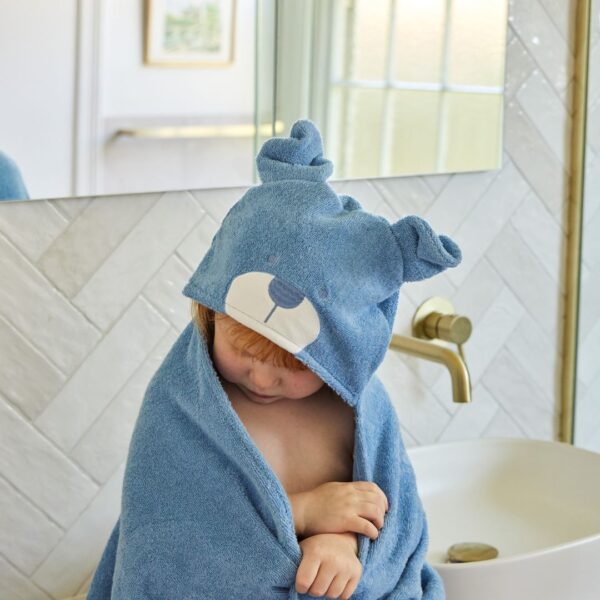 Baby Hooded Towel Blue