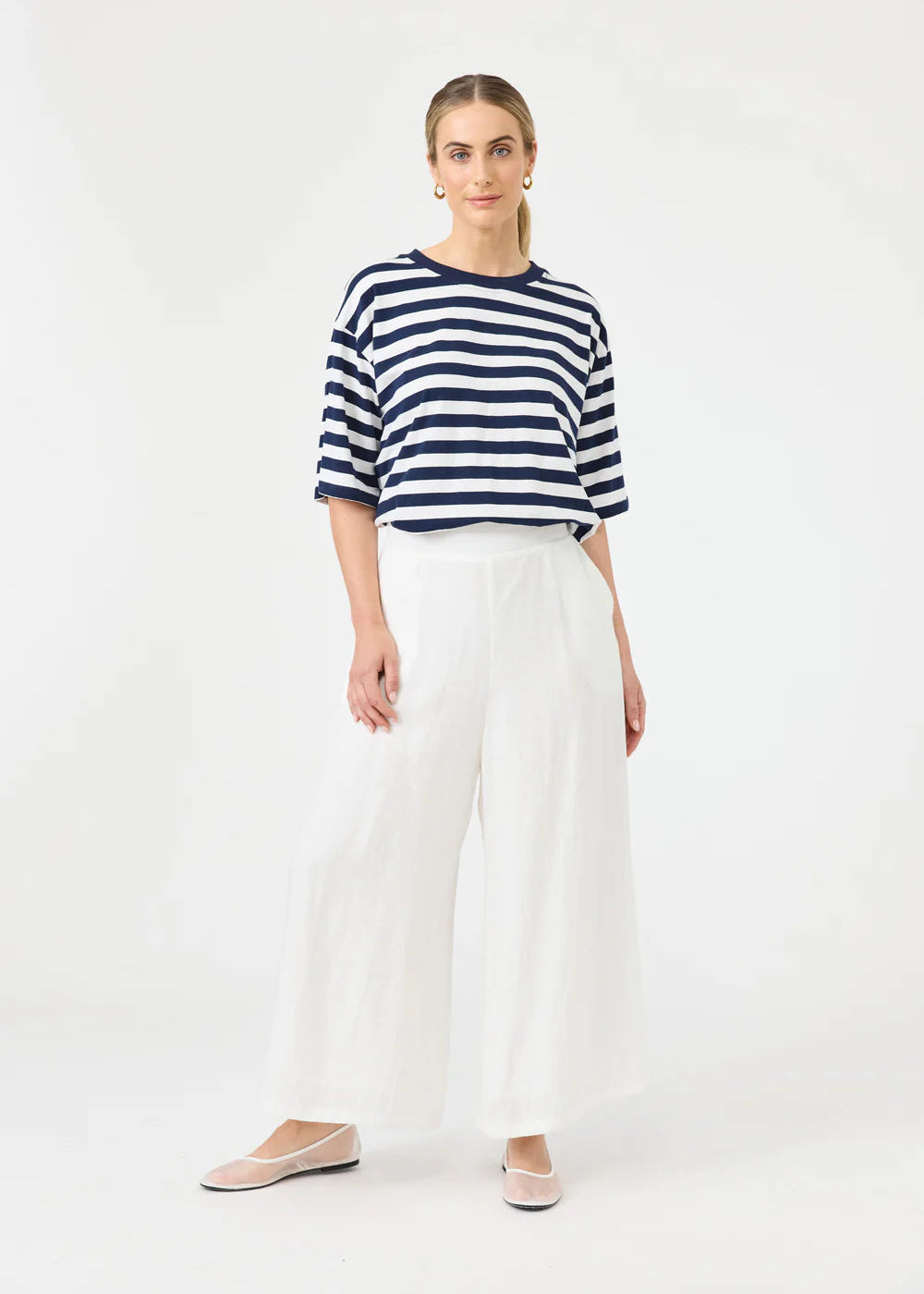 Eb & Ive Studio Crop Pant Salt