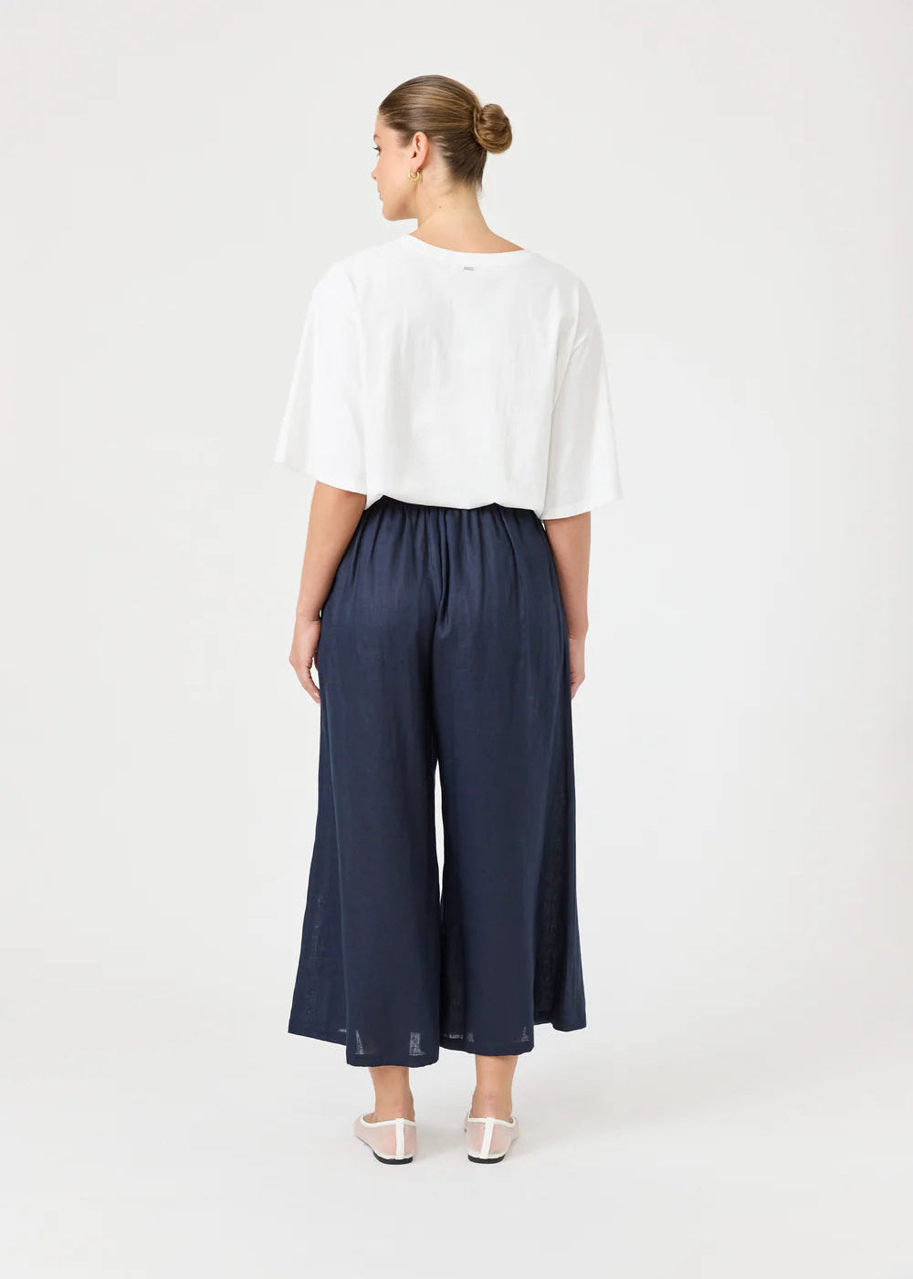 Eb & Ive Studio Crop Pant Navy