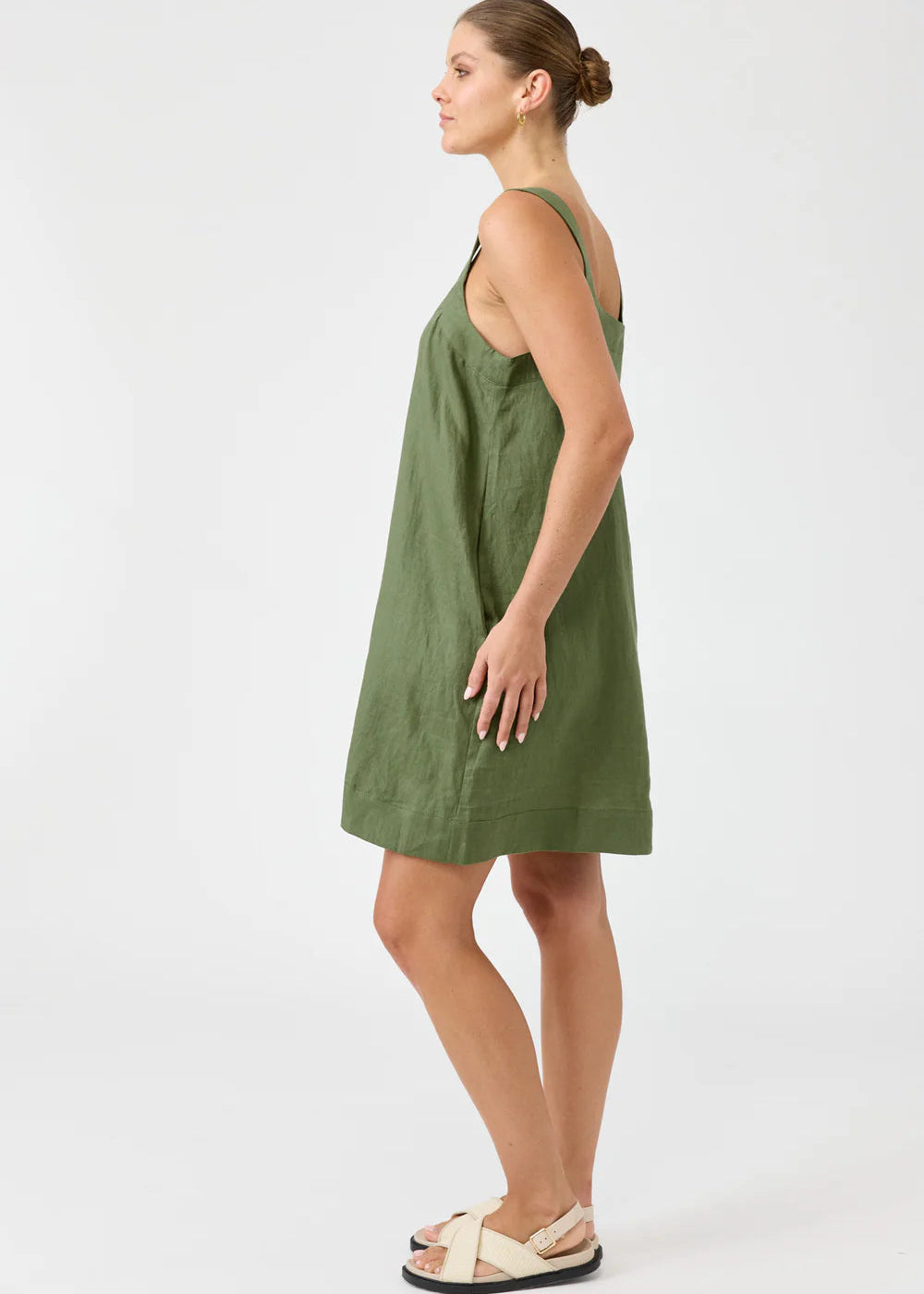 Eb & Ive Studio Tank Dress Olive