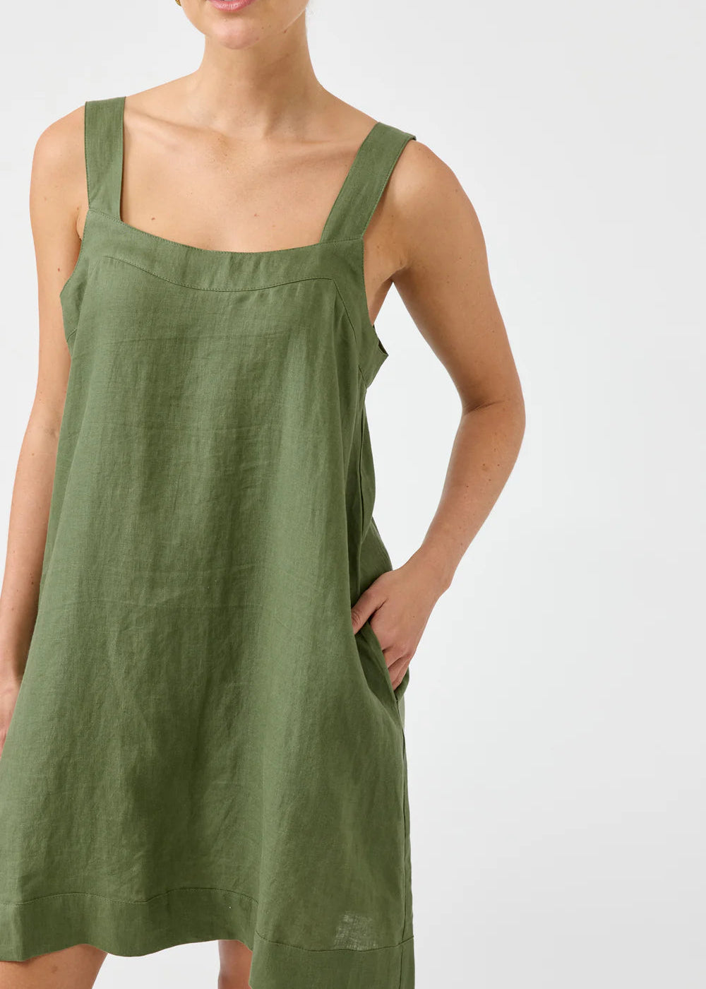 Eb & Ive Studio Tank Dress Olive