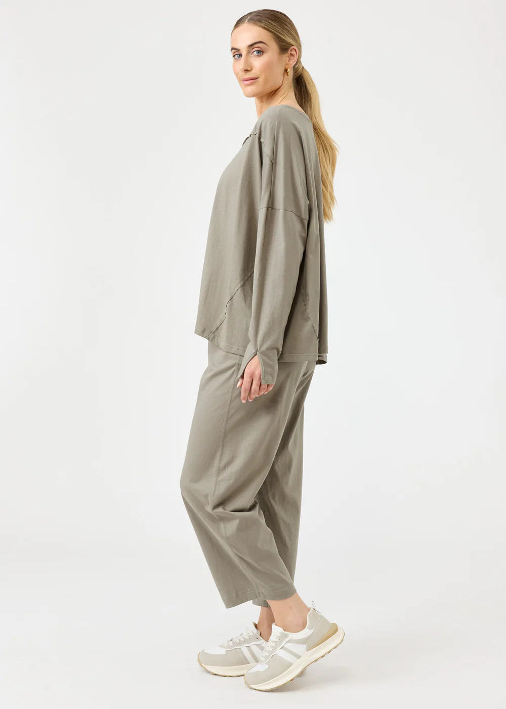 Eb & Ive Studio Travel Shirt Olive
