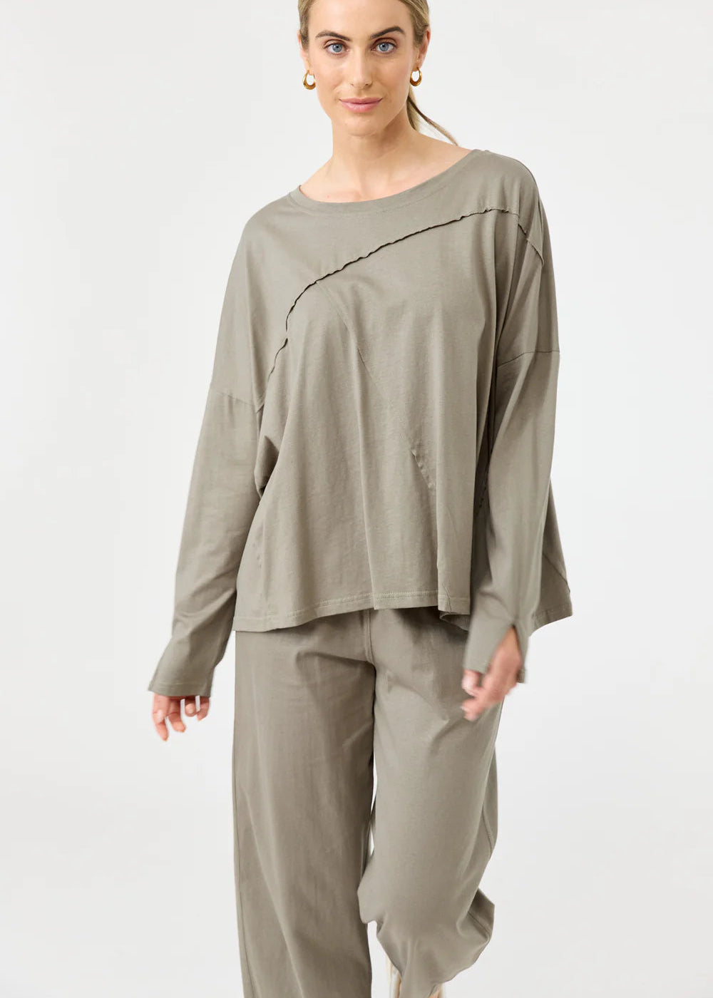 Eb & Ive Studio Travel Shirt Olive