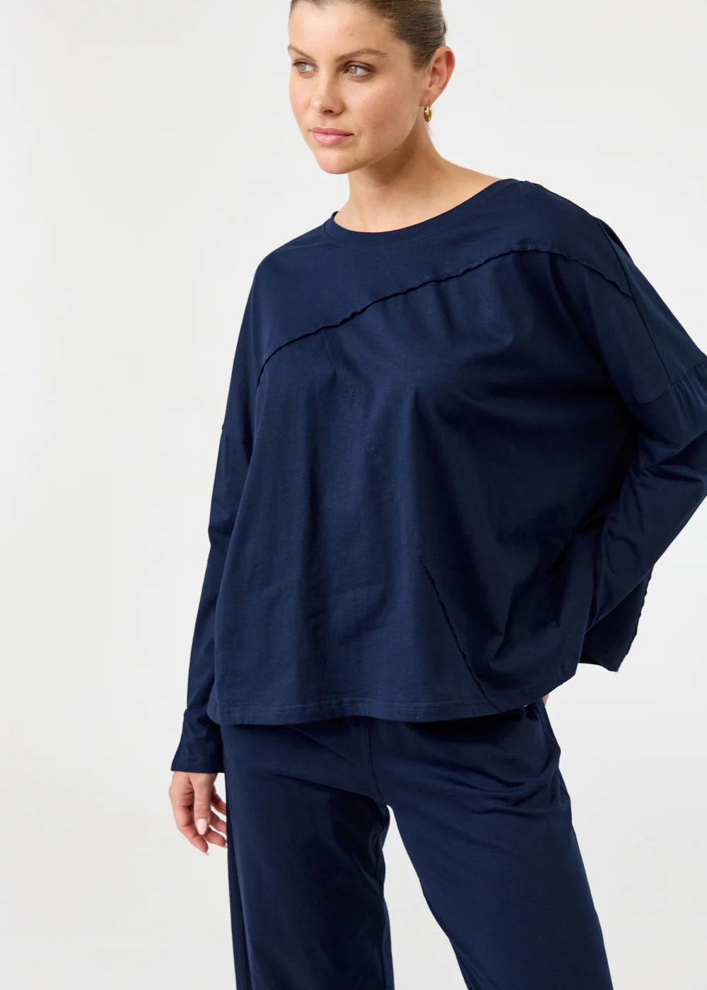 Eb & Ive Studio Travel Shirt Indigo