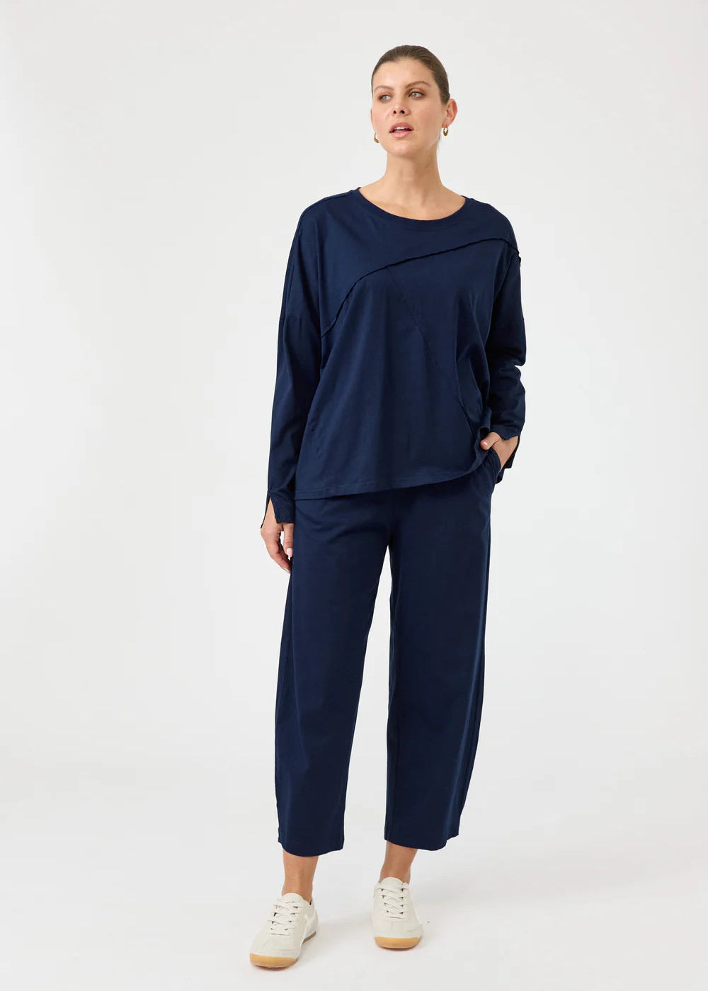 Eb & Ive Studio Travel Shirt Indigo