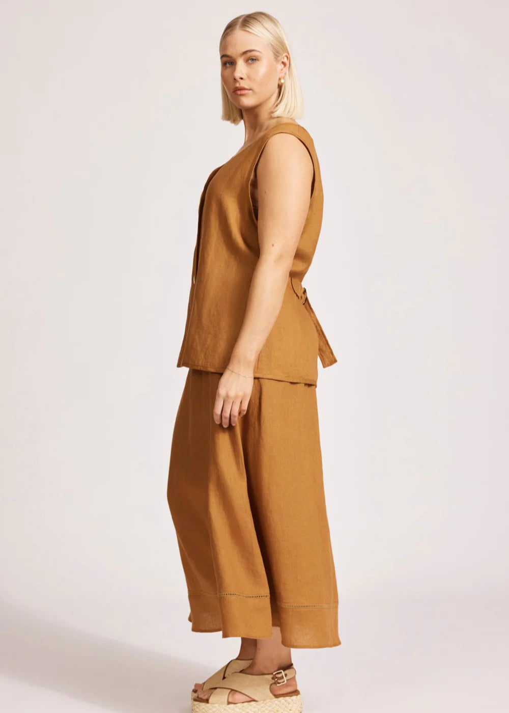 Eb & Ive Miramar Vest Caramel