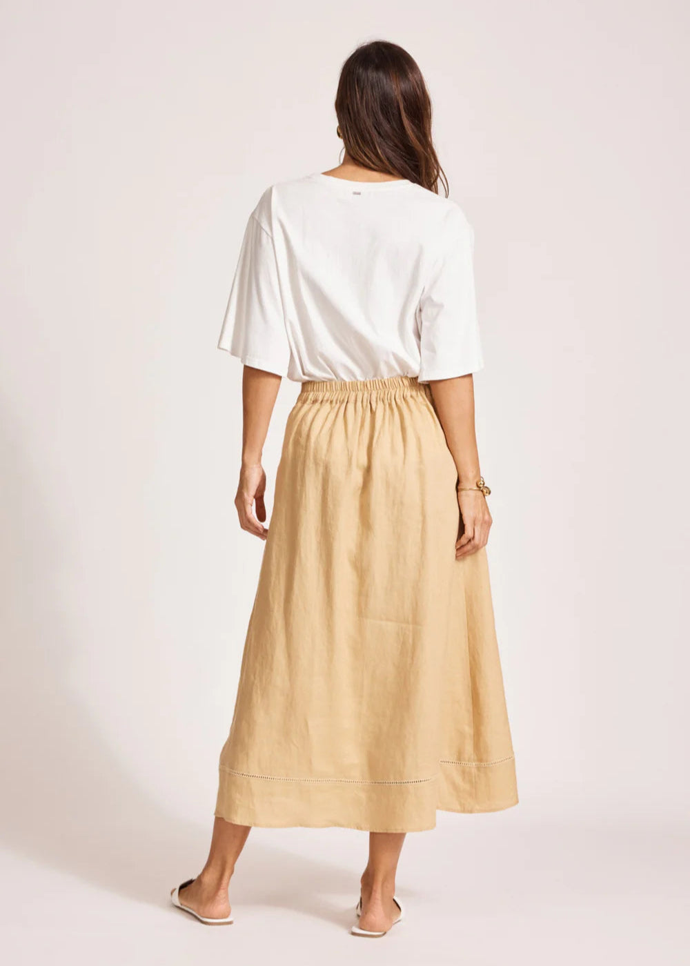 Eb & Ive Miramar Maxi Skirt Camel