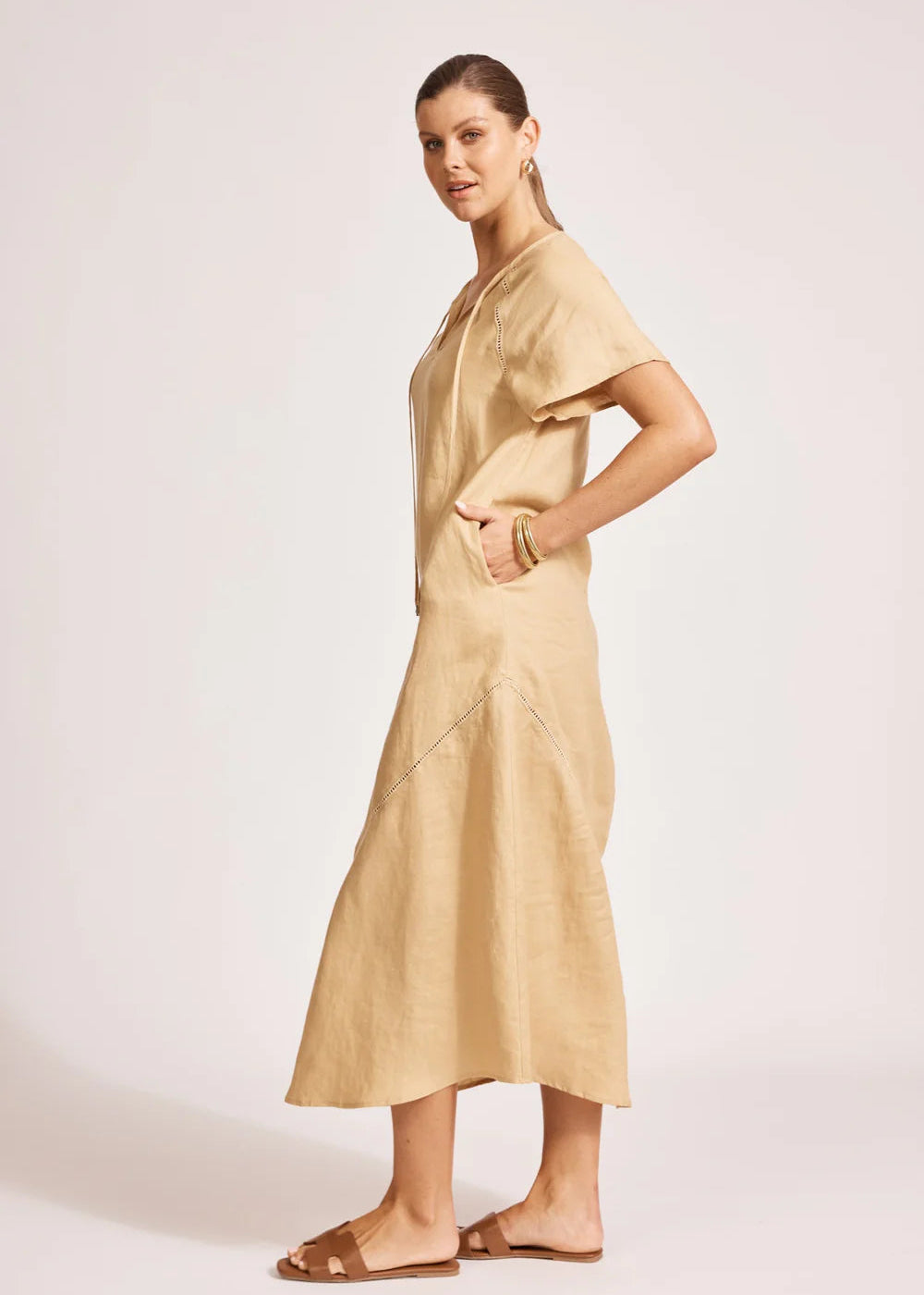 Eb & Ive Miramar Maxi Dress Camel