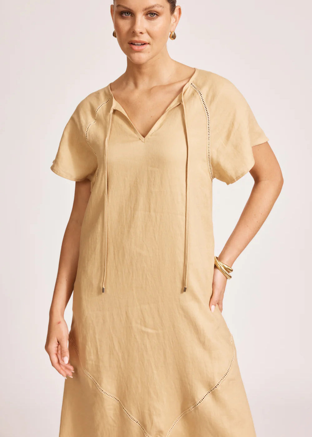Eb & Ive Miramar Maxi Dress Camel