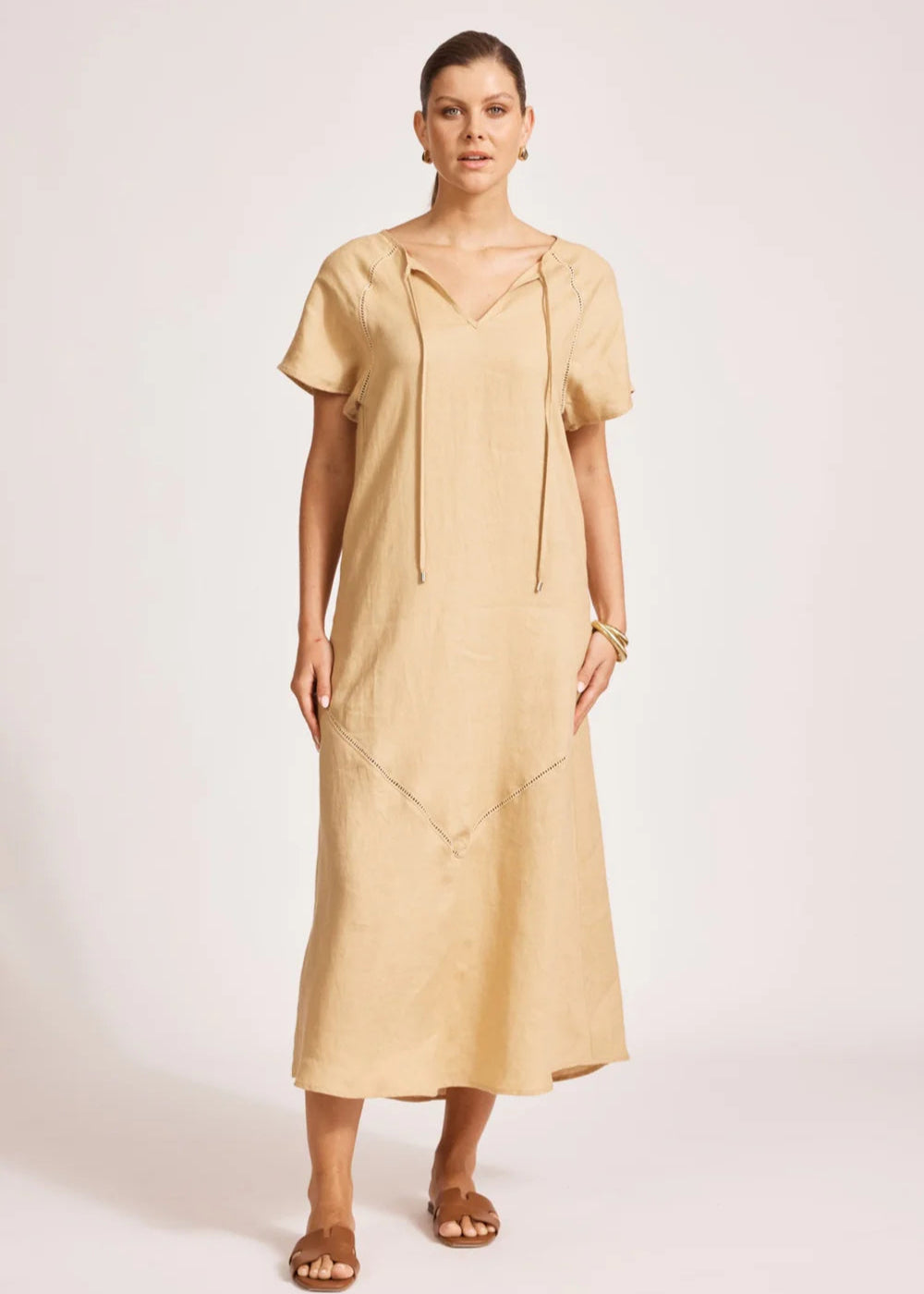 Eb & Ive Miramar Maxi Dress Camel