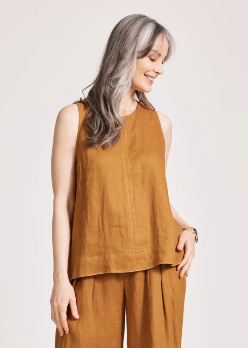 Eb & Ive Miramar Tank Top Caramel