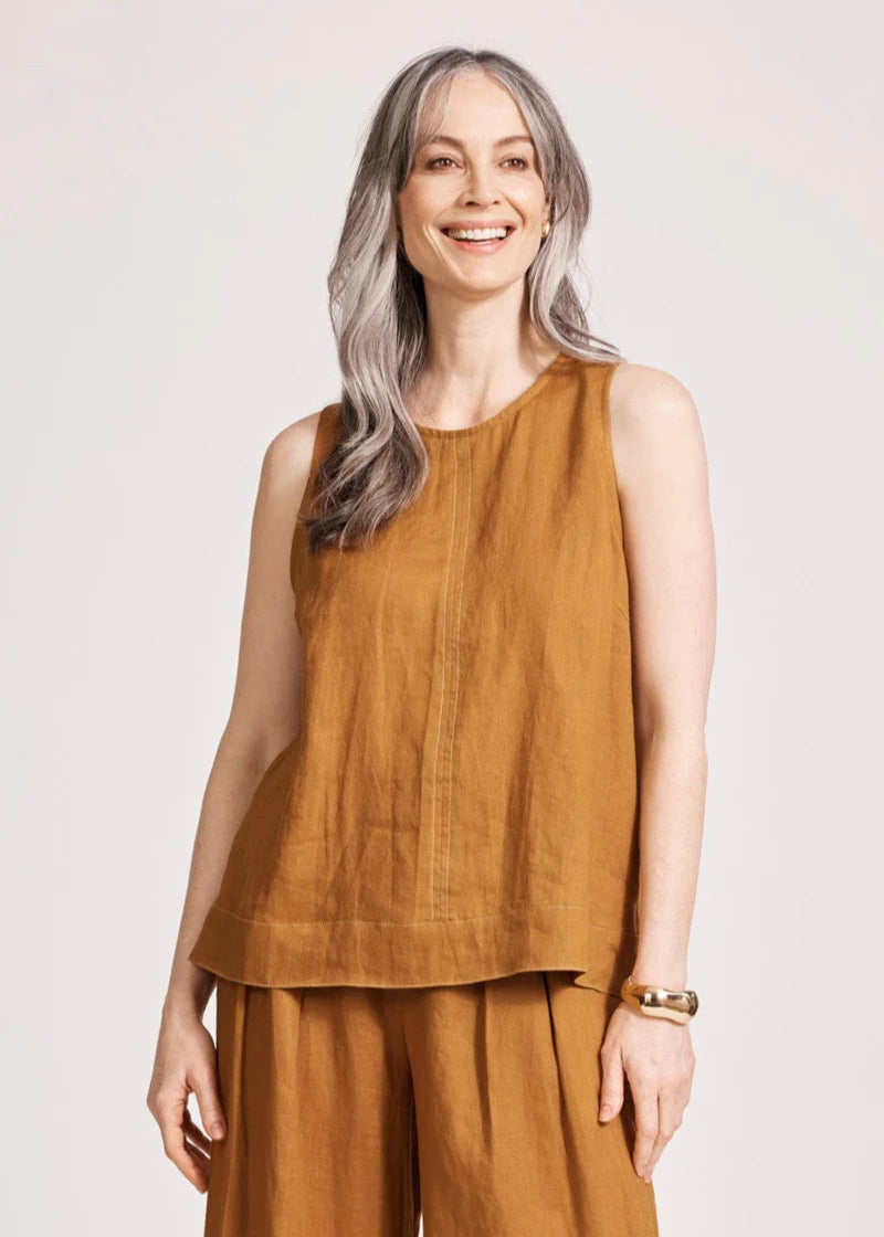 Eb & Ive Miramar Tank Top Caramel