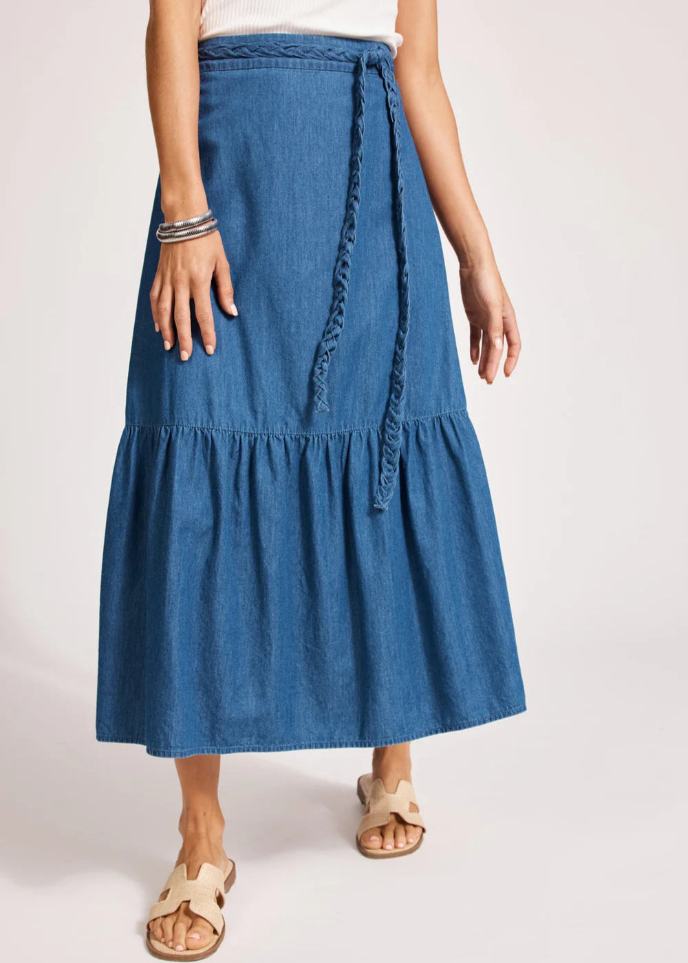 Eb & Ive Melania Denim Skirt Indigo