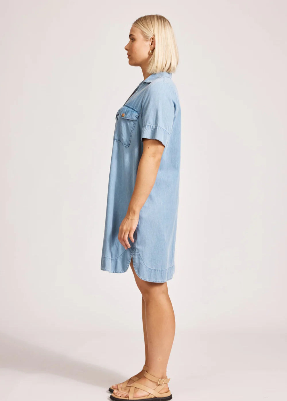 Eb & Ive Melania Denim Shirt Dress