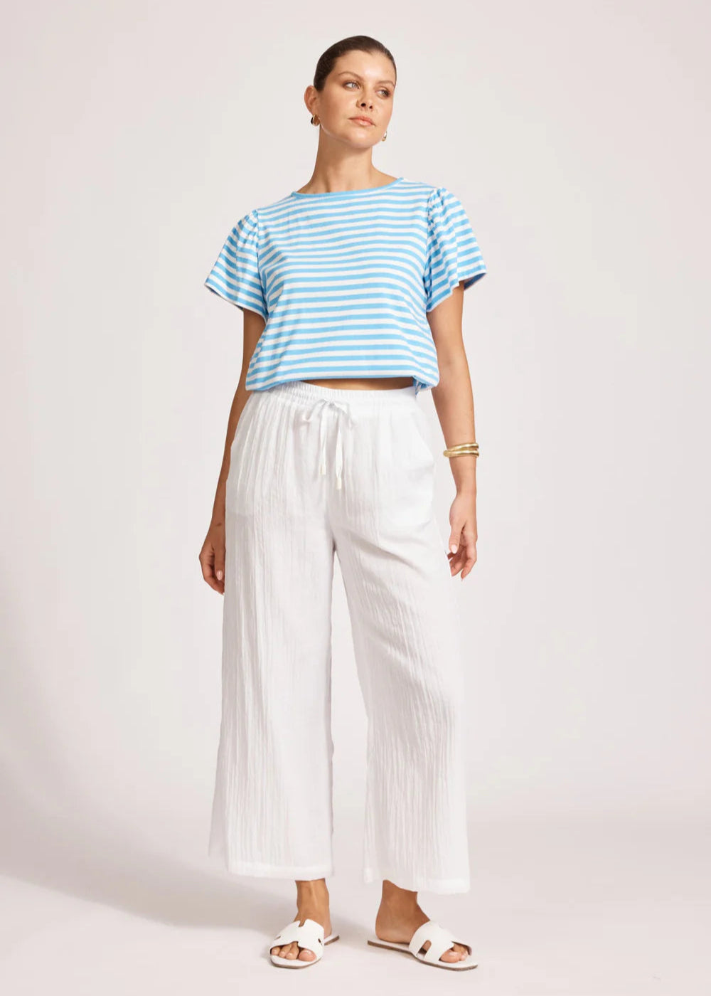 Eb & Ive Orsula Crop Pant White