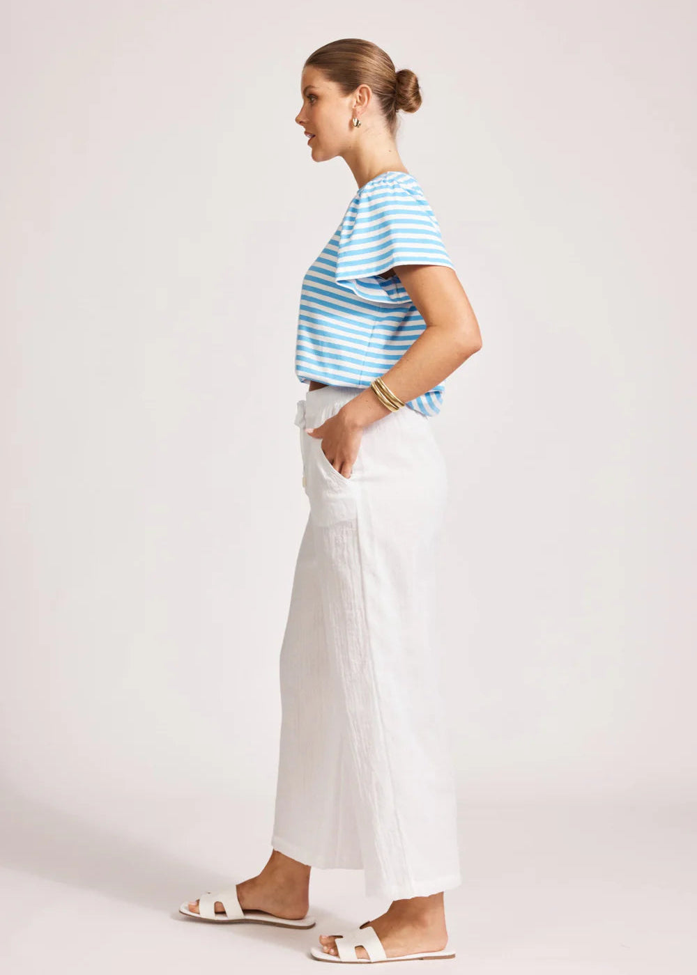 Eb & Ive Orsula Crop Pant White