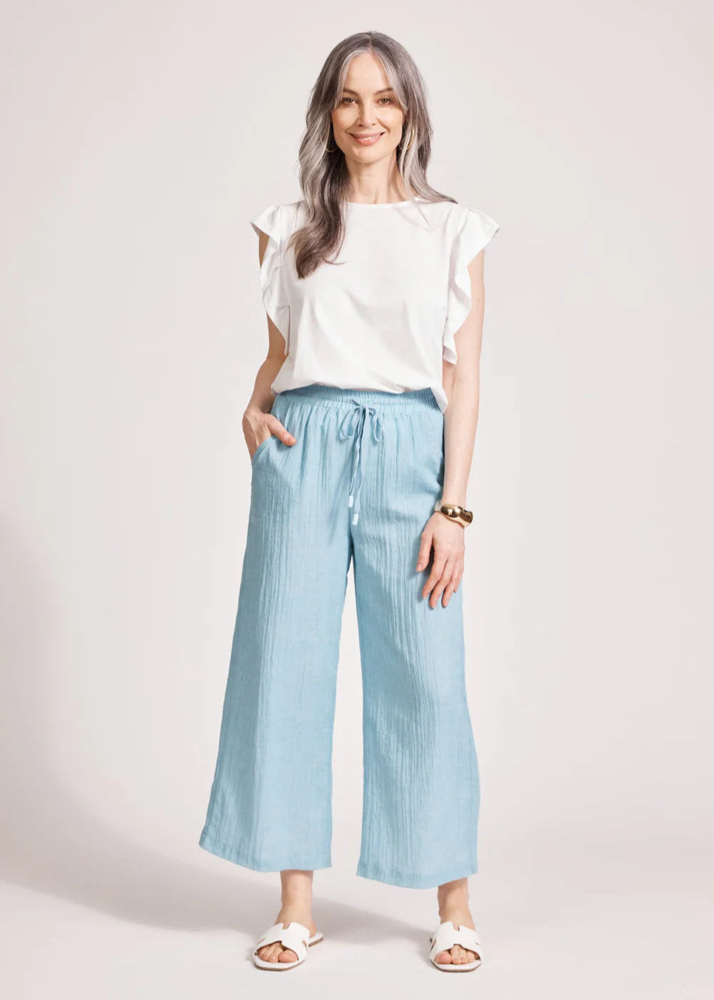 Eb & Ive Orsula Crop Pant Nimbus