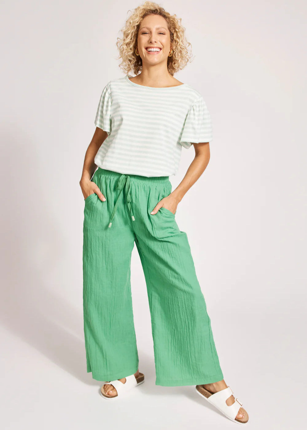 Eb & Ive Orsula Crop Pant Jade
