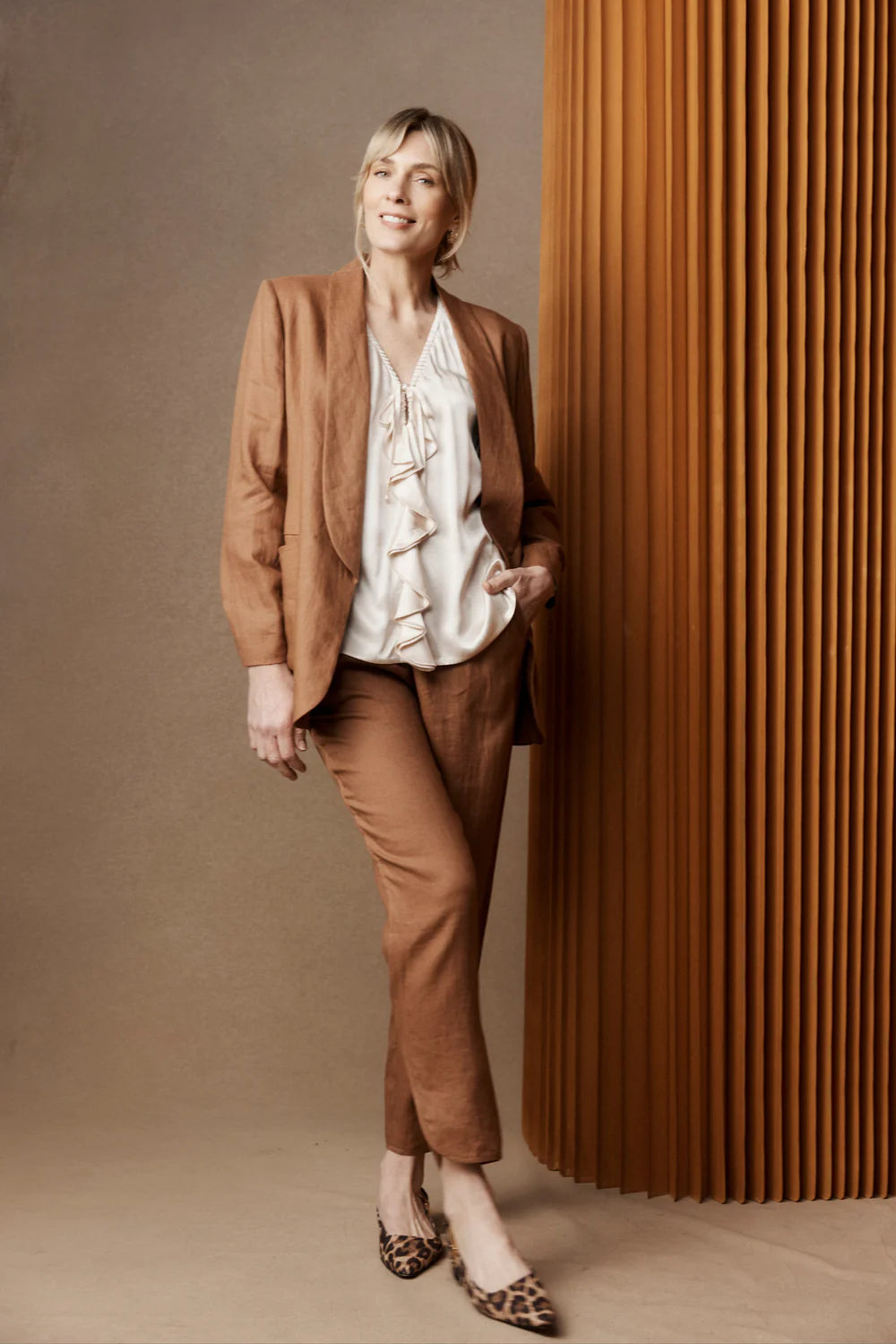 Eb & Ive Bajau Blazer Clay