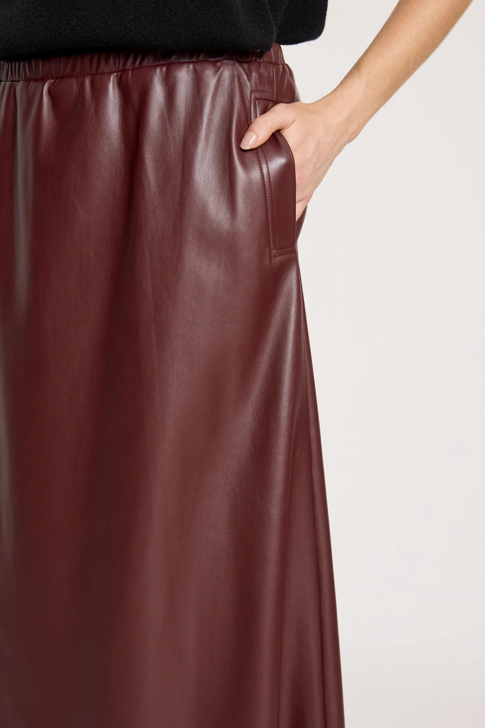 Eb & Ive Amina Skirt Mahogany