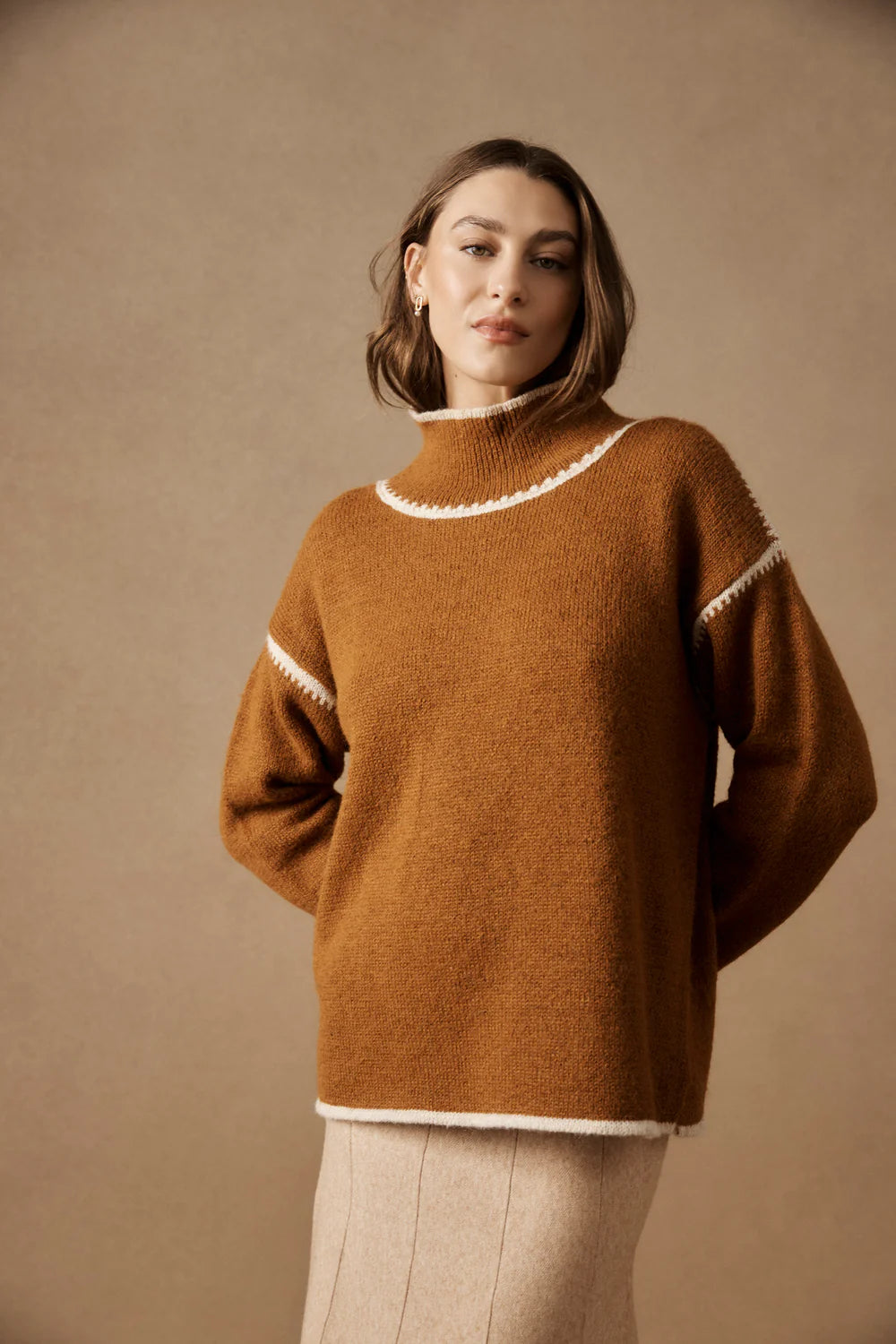 Eb & Ive Orin Jumper Caramel
