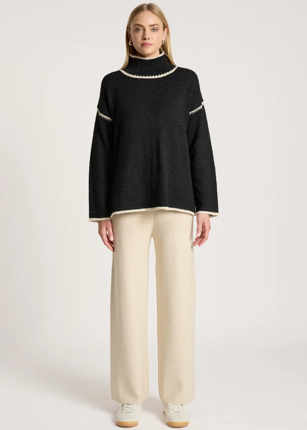Eb & Ive Orin Jumper Black/Dune