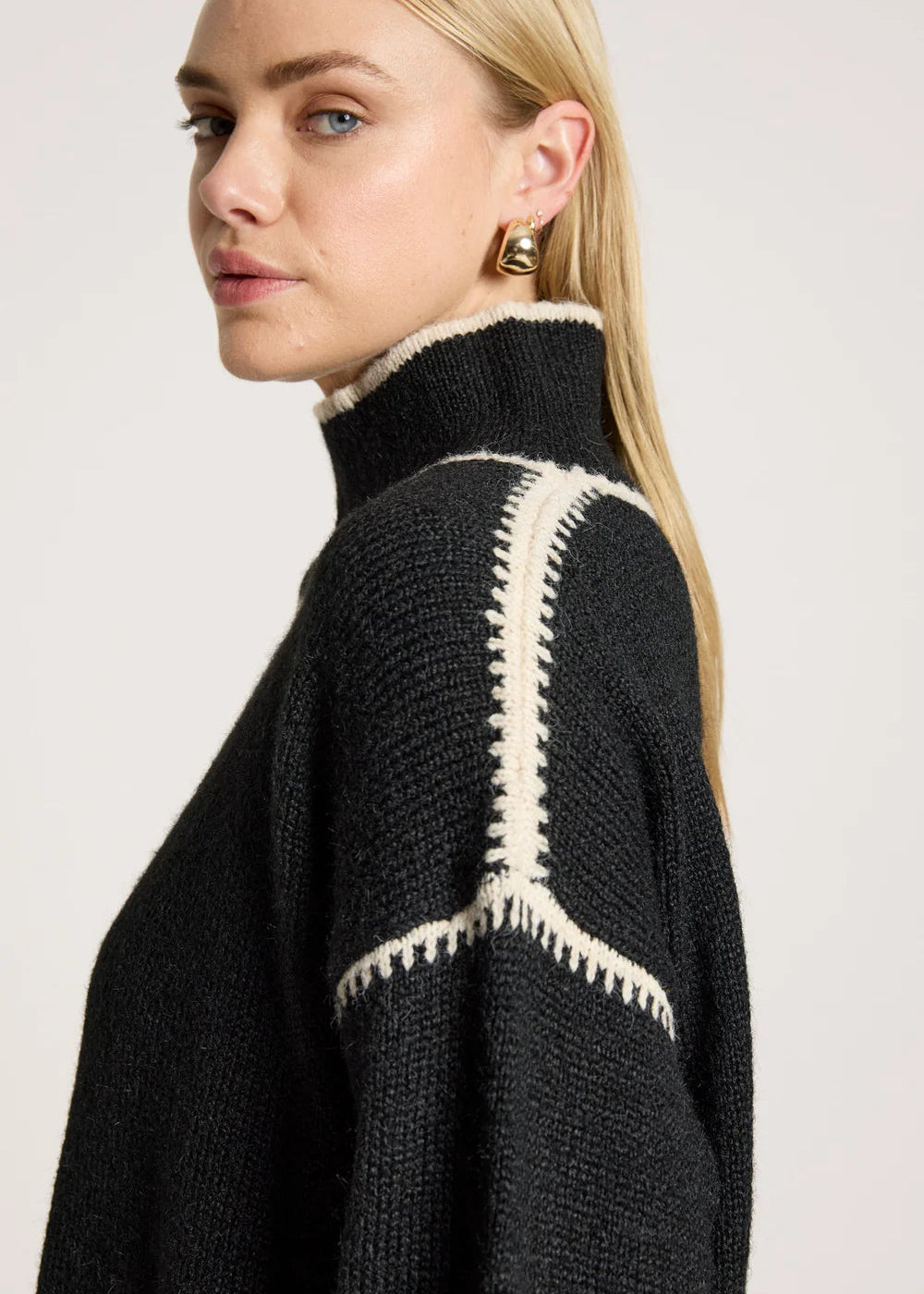 Eb & Ive Orin Jumper Black/Dune