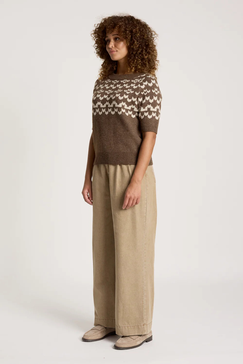 Eb & Ive Maasai Knit Top Cocoa