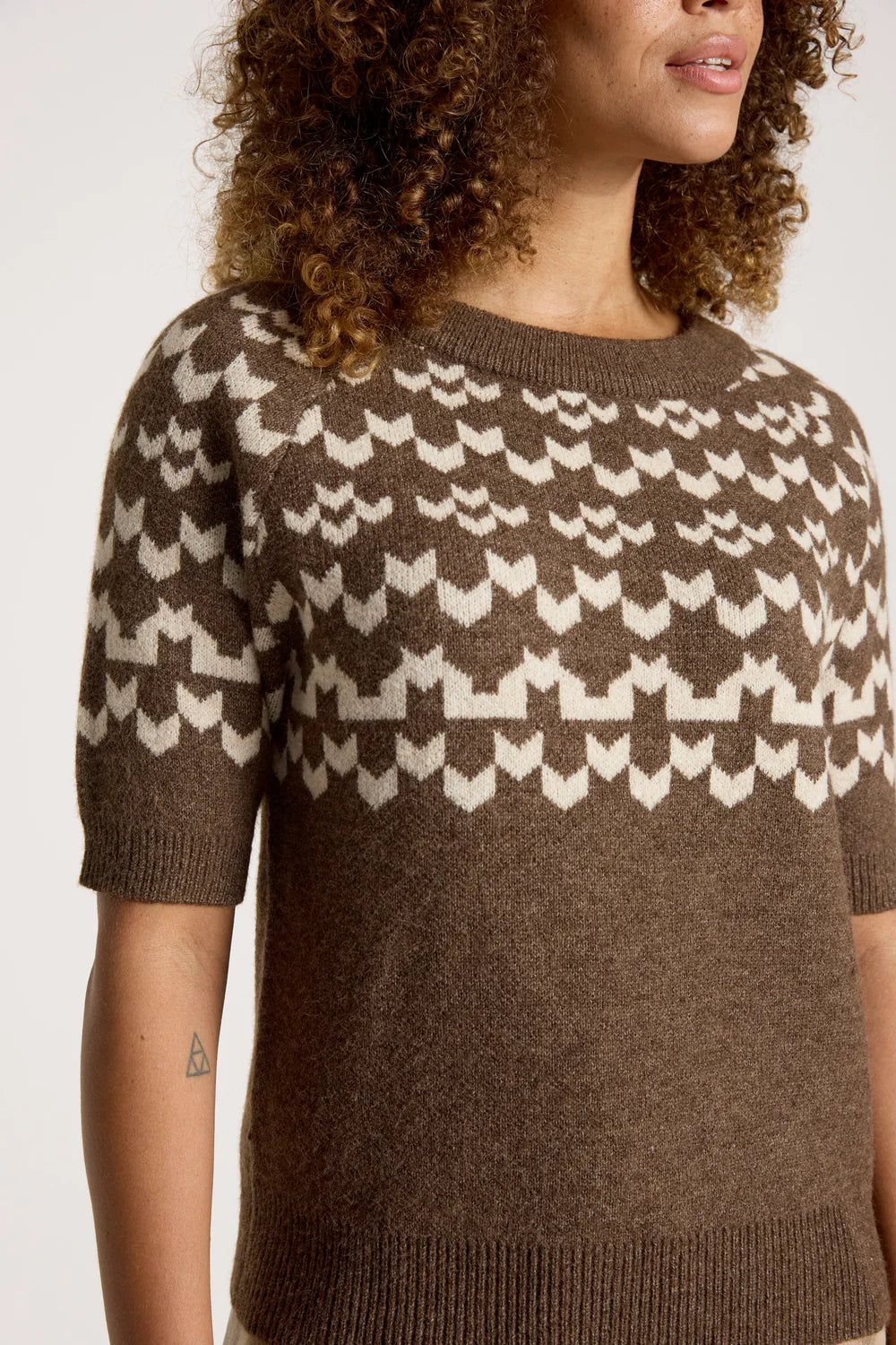 Eb & Ive Maasai Knit Top Cocoa