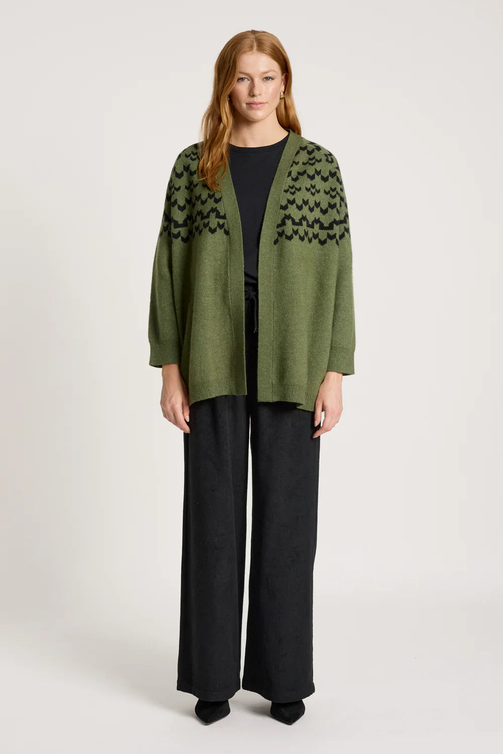 Eb & Ive Maasai Cardigan Pampas/Black