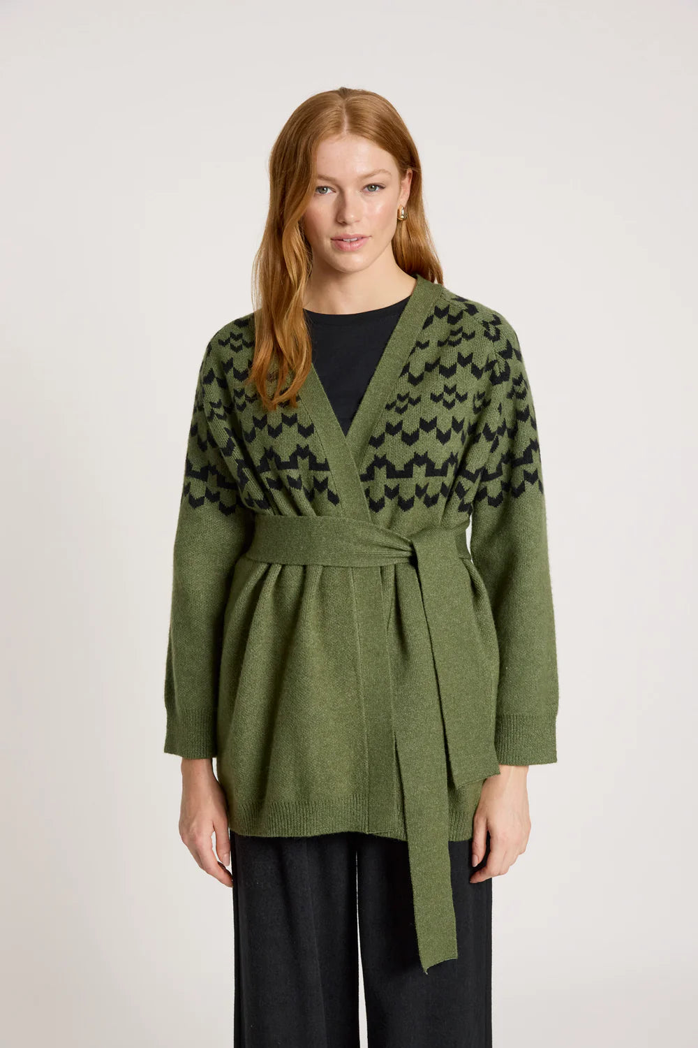 Eb & Ive Maasai Cardigan Pampas/Black