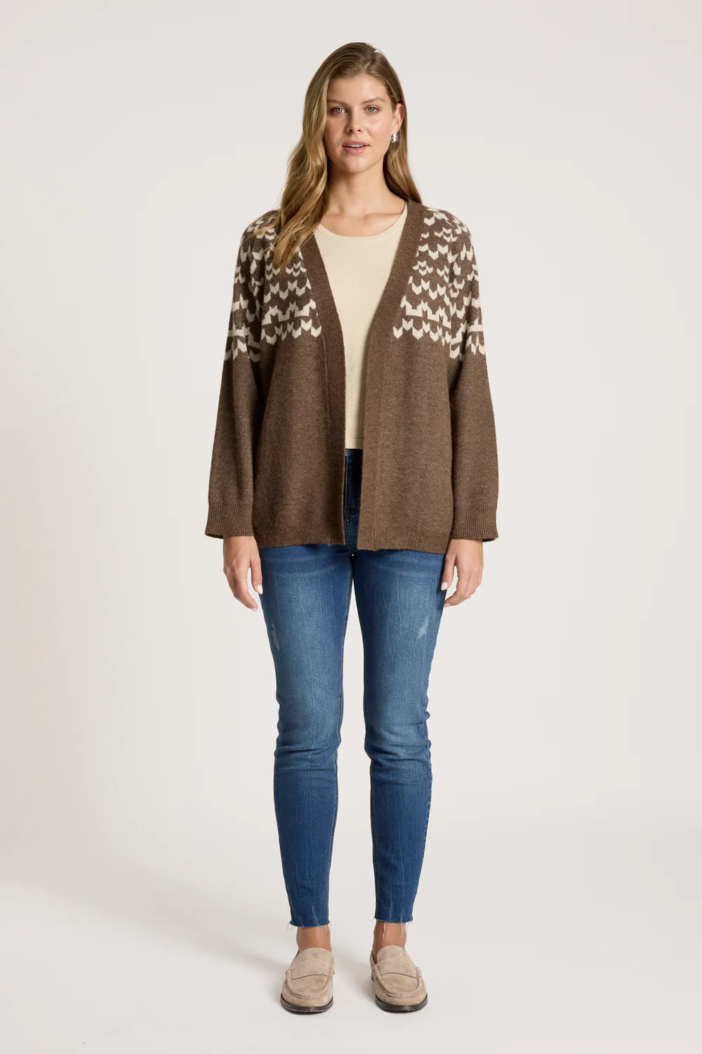 Eb & Ive Maasai Cardigan Cocoa