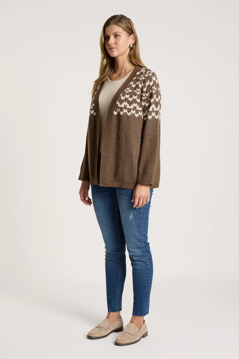 Eb & Ive Maasai Cardigan Cocoa