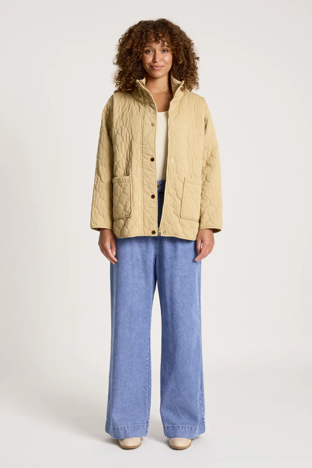 Eb & Ive Sansi Quilted Jacket Dune