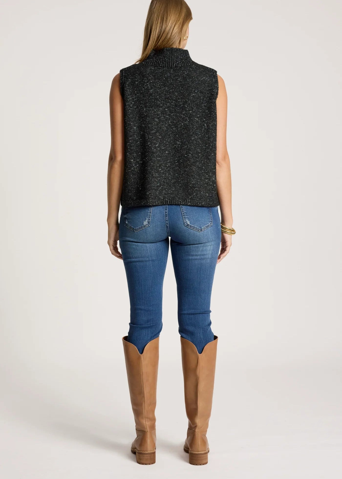 Eb & Ive Zarda Knit Vest Black