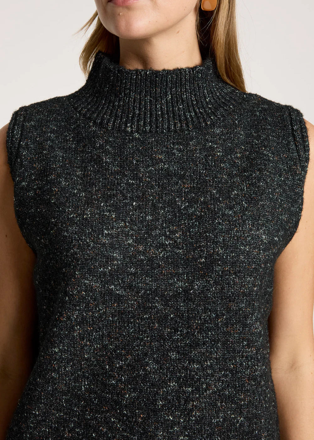 Eb & Ive Zarda Knit Vest Black