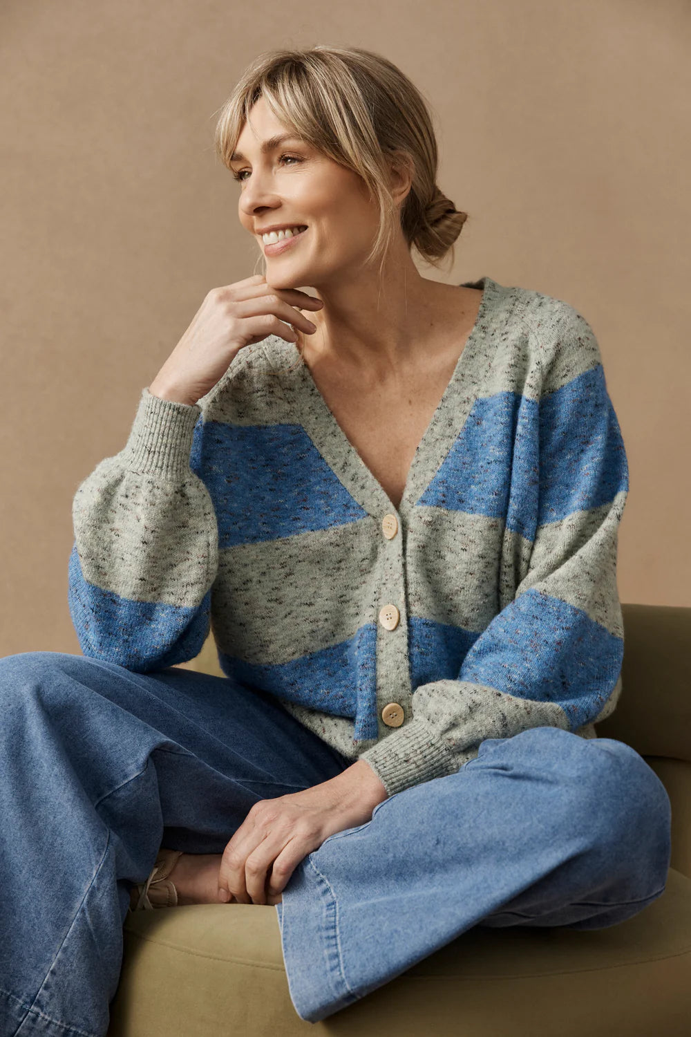 Eb & Ive Zarda Cardigan Sage