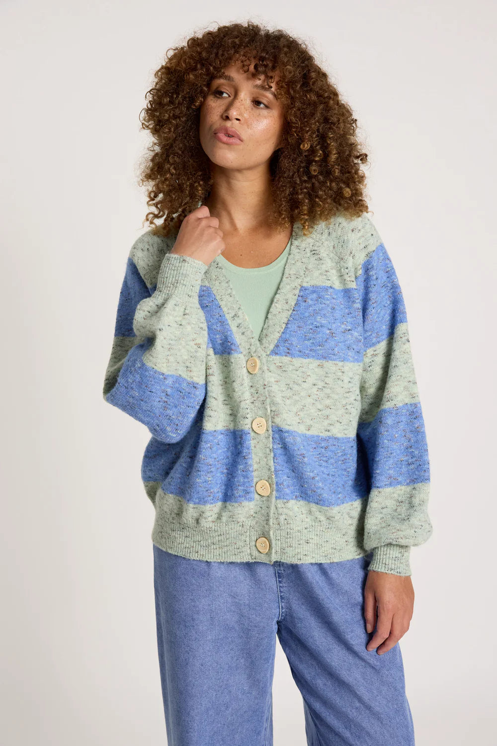 Eb & Ive Zarda Cardigan Sage