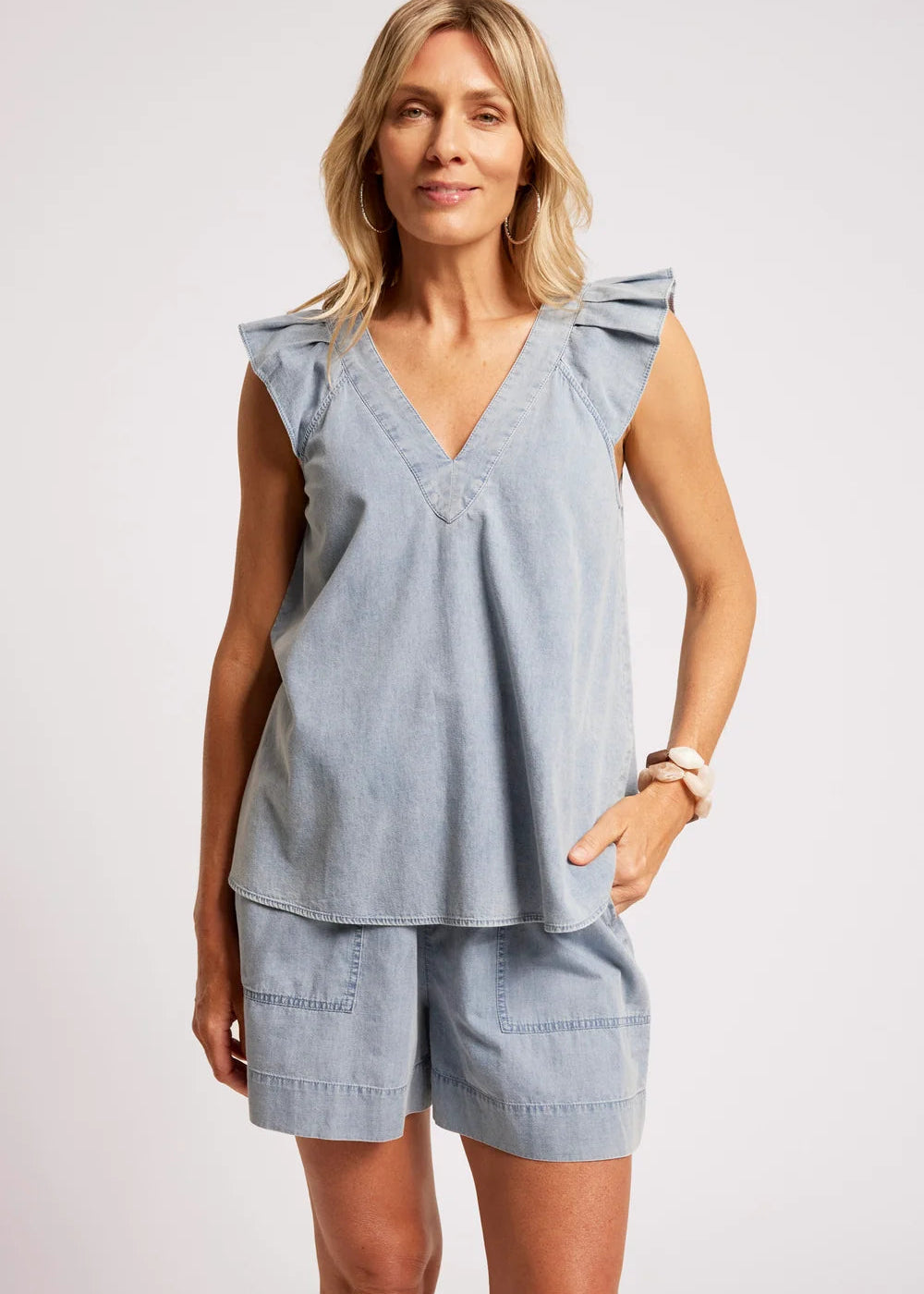 Eb & Ive Roam Top Denim
