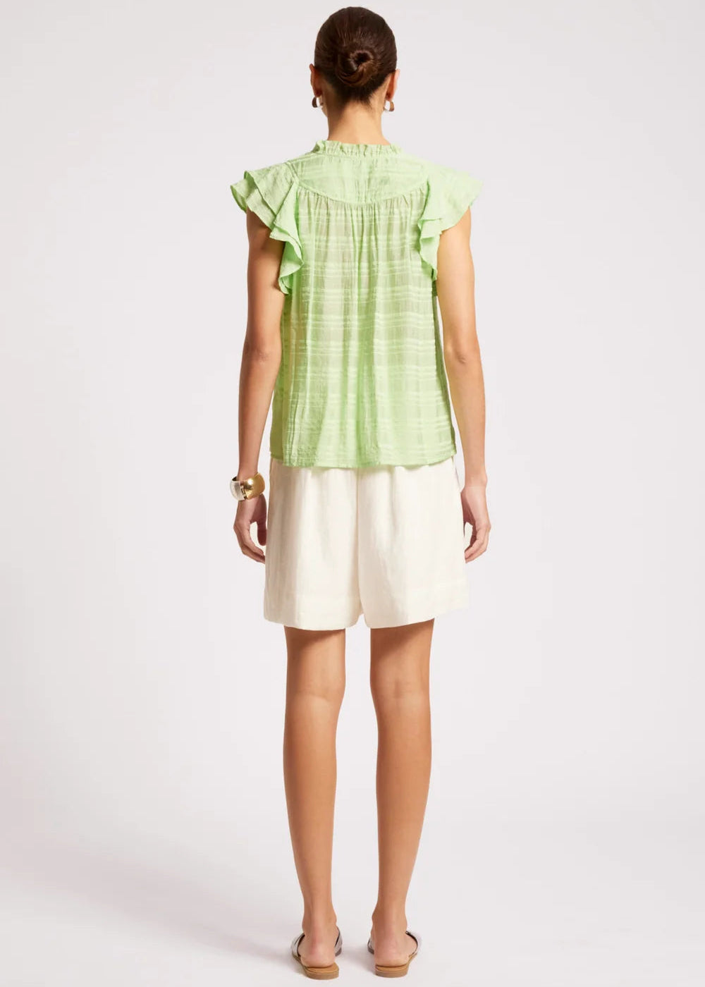 Eb & Ive Sovana Frill Tank Mint
