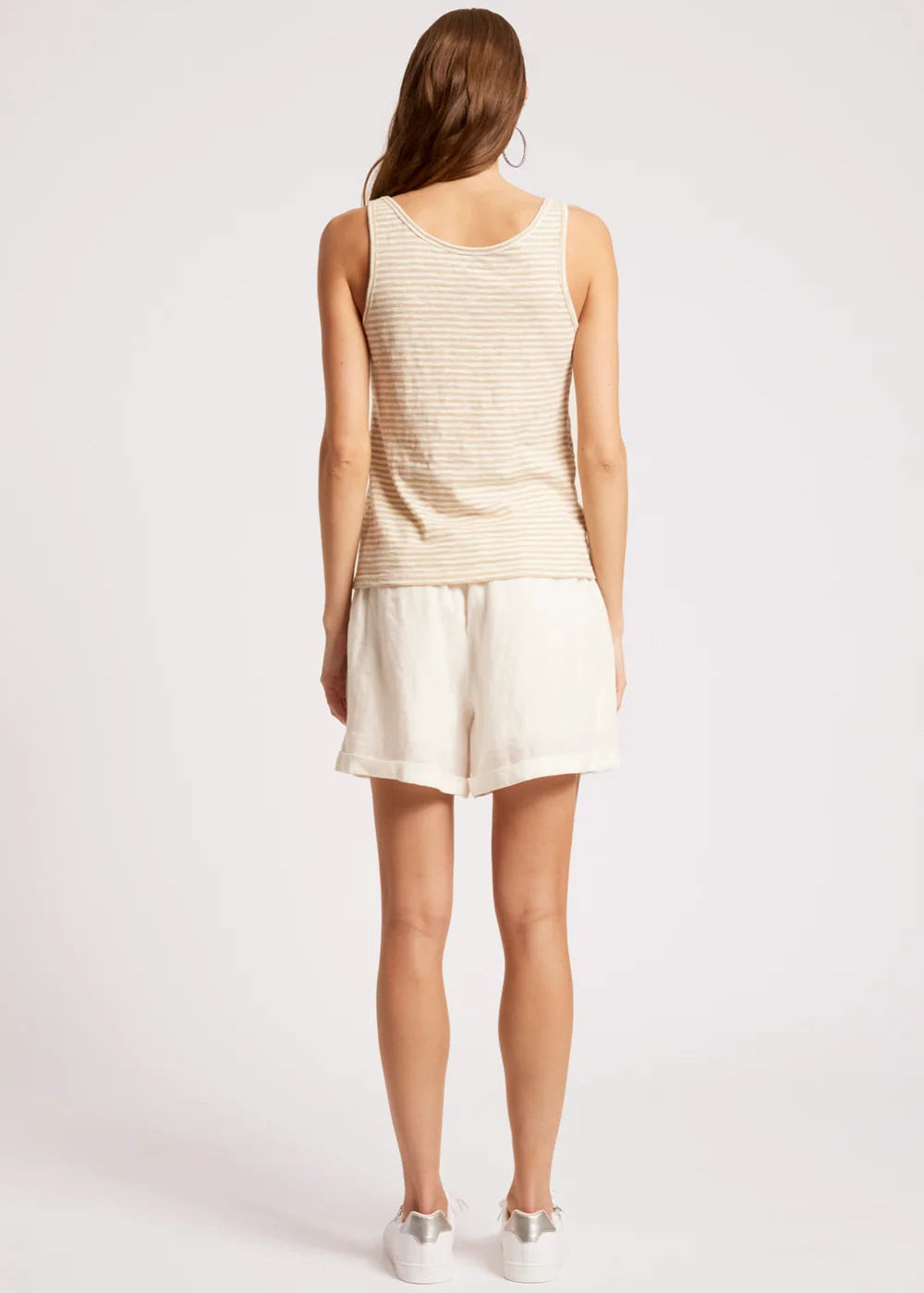 Eb & Ive Casa Tank Dune/White